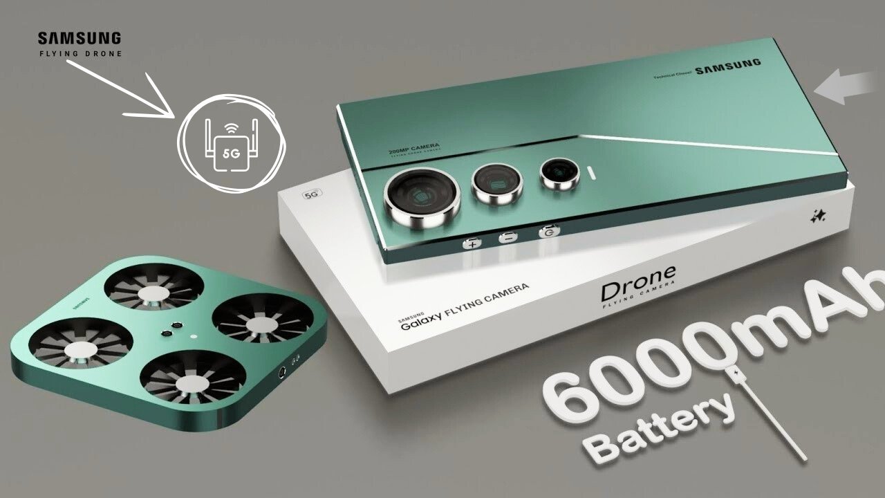 Samsung Flying Camera Phone 5G – Innovative Drone Design with 200MP Camera and Dimensity 9400 Chipset